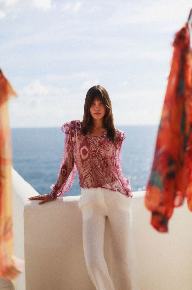 Catya Blouse - Peacock - Jaffi's