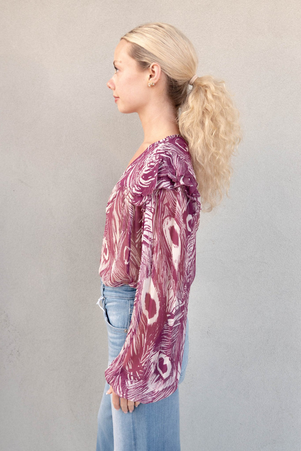 Catya Blouse - Peacock - Jaffi's