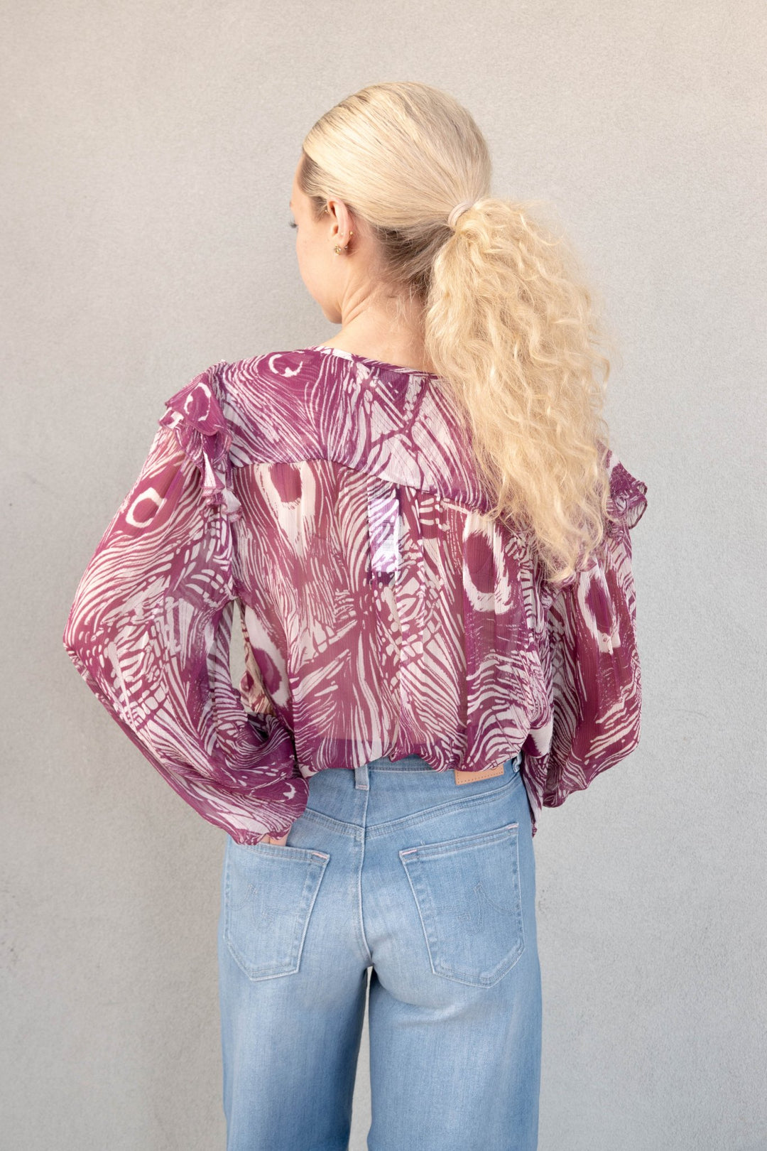 Catya Blouse - Peacock - Jaffi's