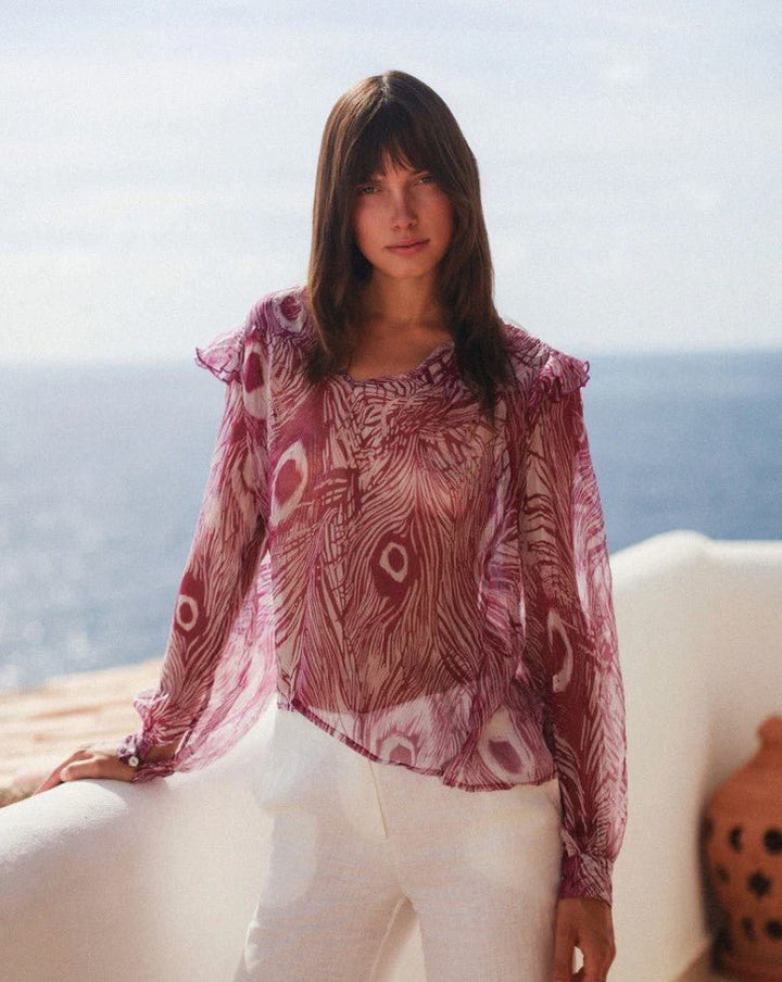 Catya Blouse - Peacock - Jaffi's