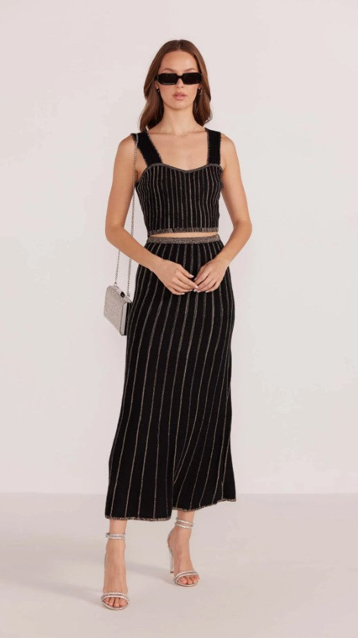 Celia Lurex Stripe Crop Top