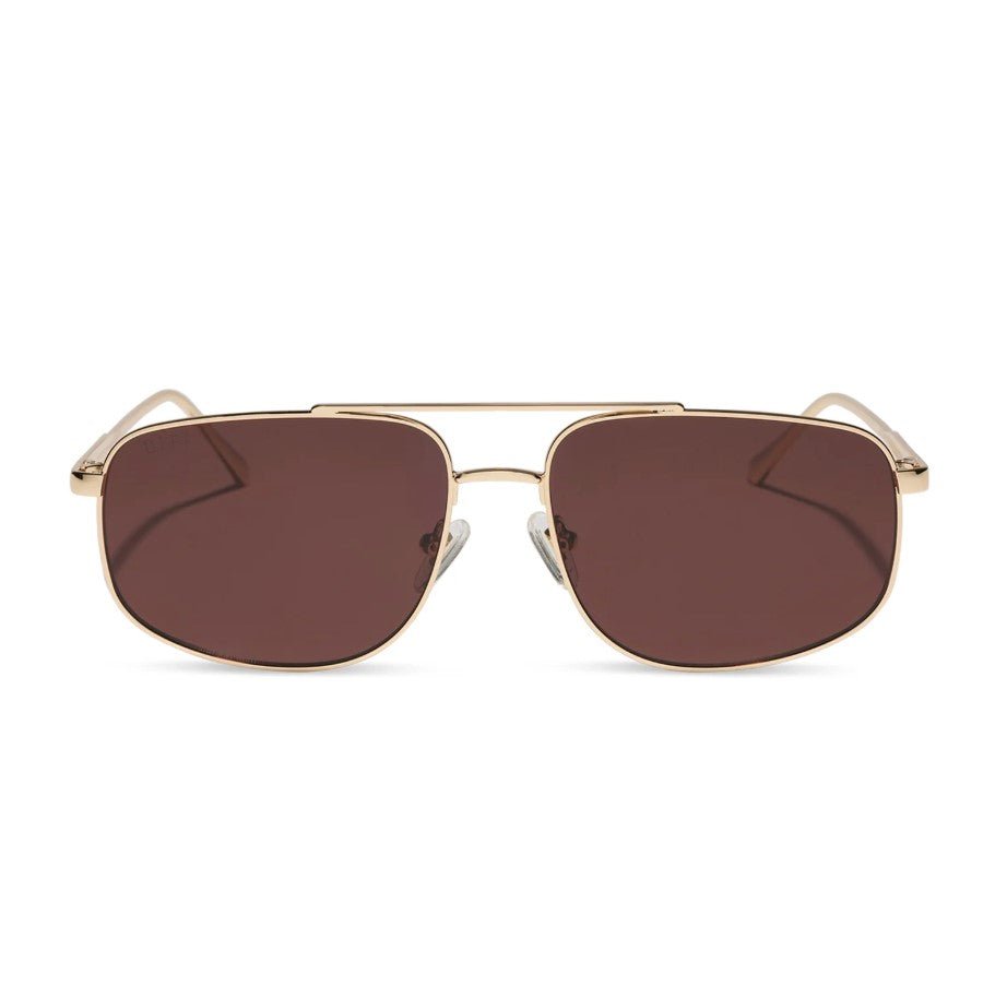 Charley Sunglasses - Gold + Brown Polarized - Jaffi's