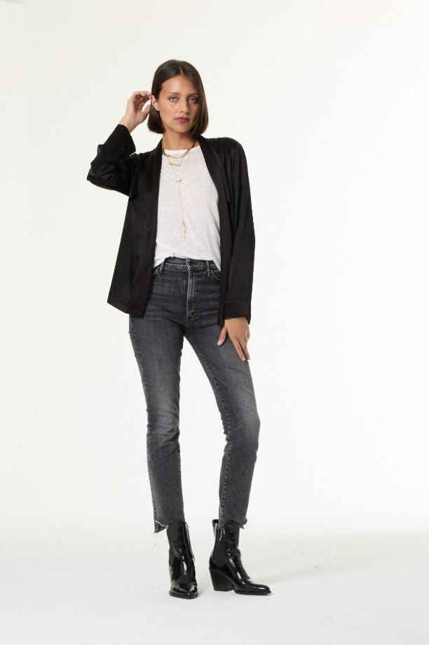 Chicago Crop Coat - Black - Jaffi's