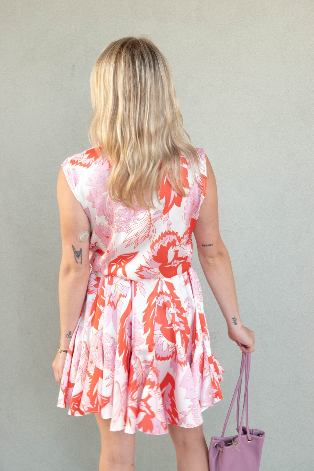 Chios Collared Tank Dress - Multi Floral - Jaffi's
