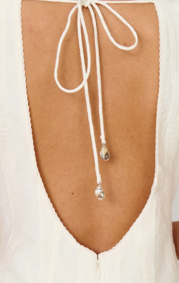 Ciao Mini Dress - White Eyelet Embroidery - Jaffi's