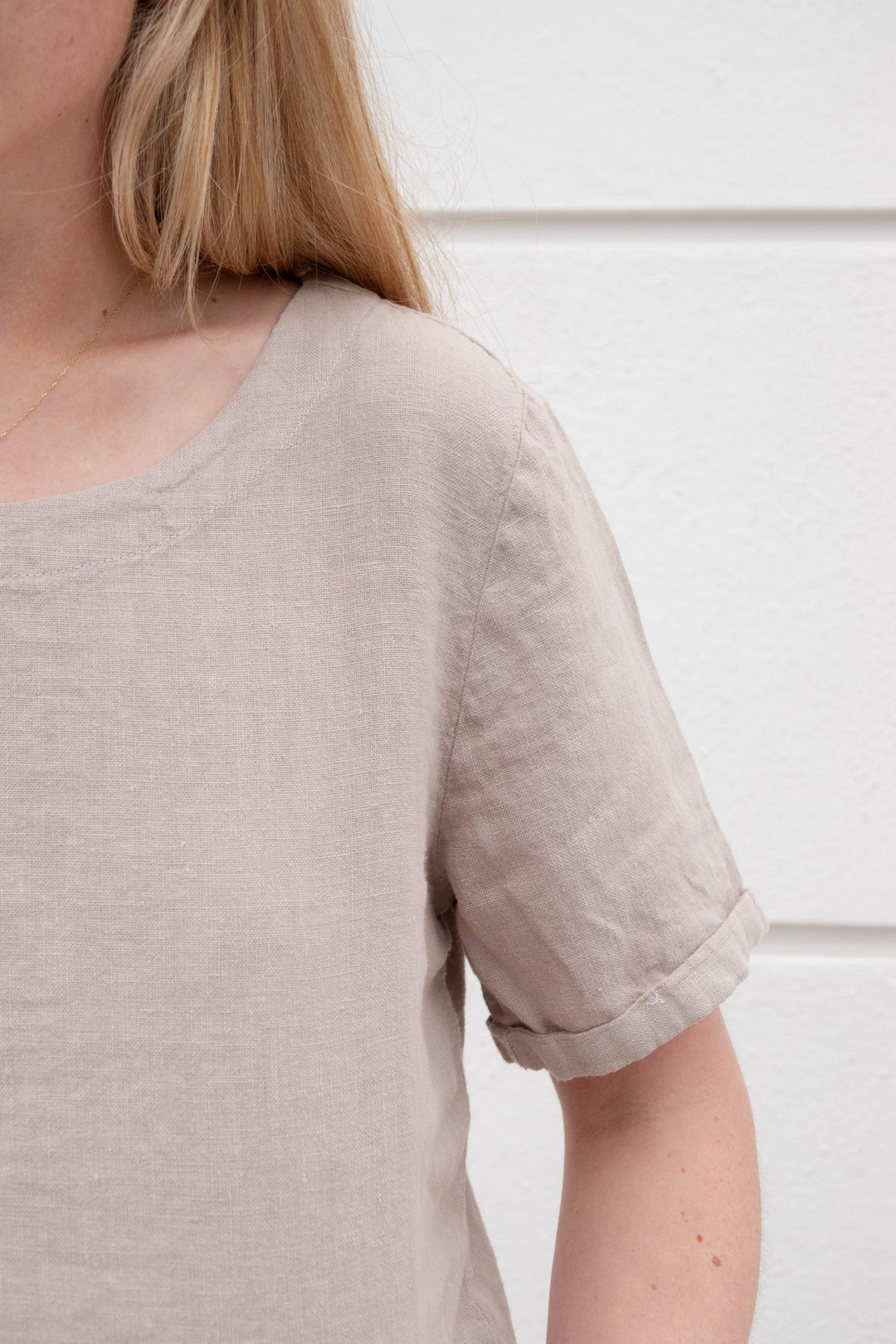 City Linen Top - Sandstone - Jaffi's