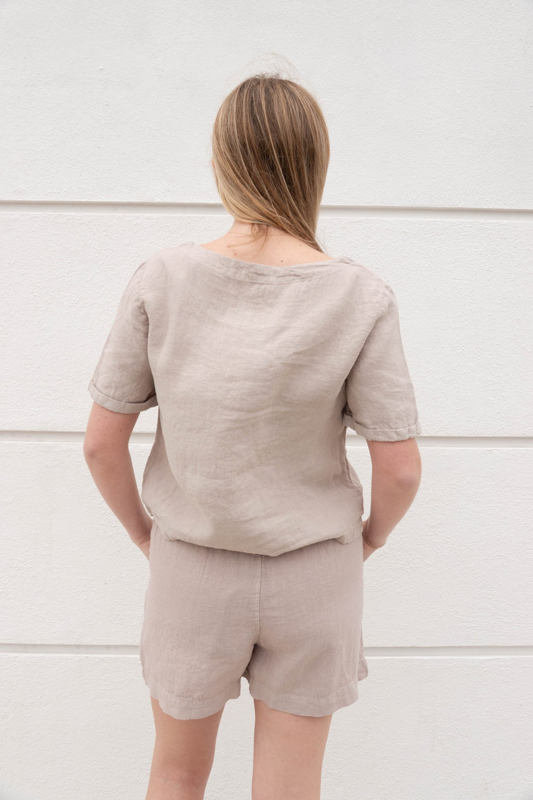 City Linen Top - Sandstone - Jaffi's