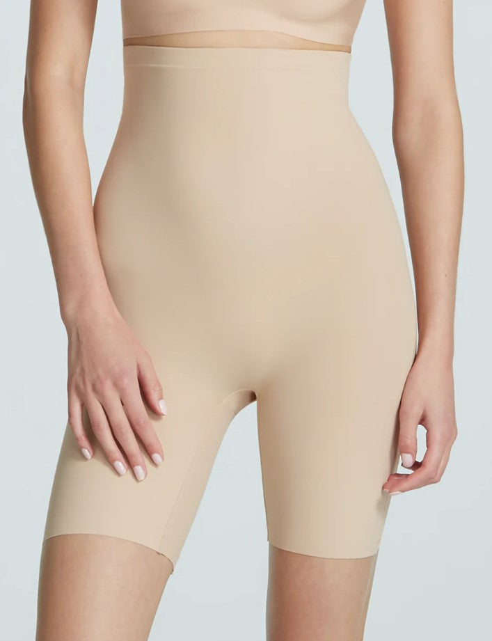 Classic Control High Waisted Short - Beige