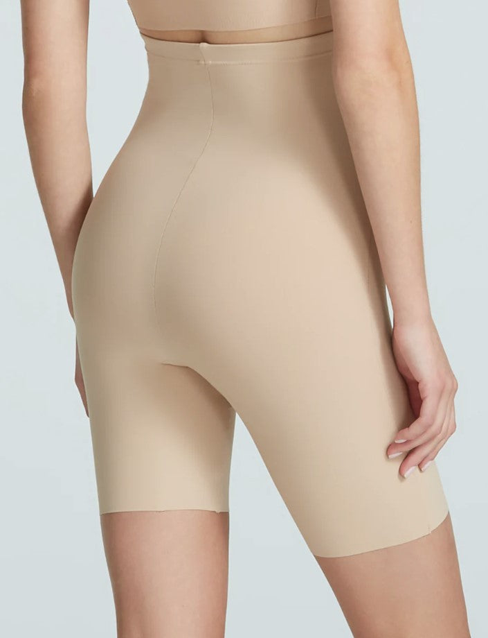 Classic Control High Waisted Short - Beige