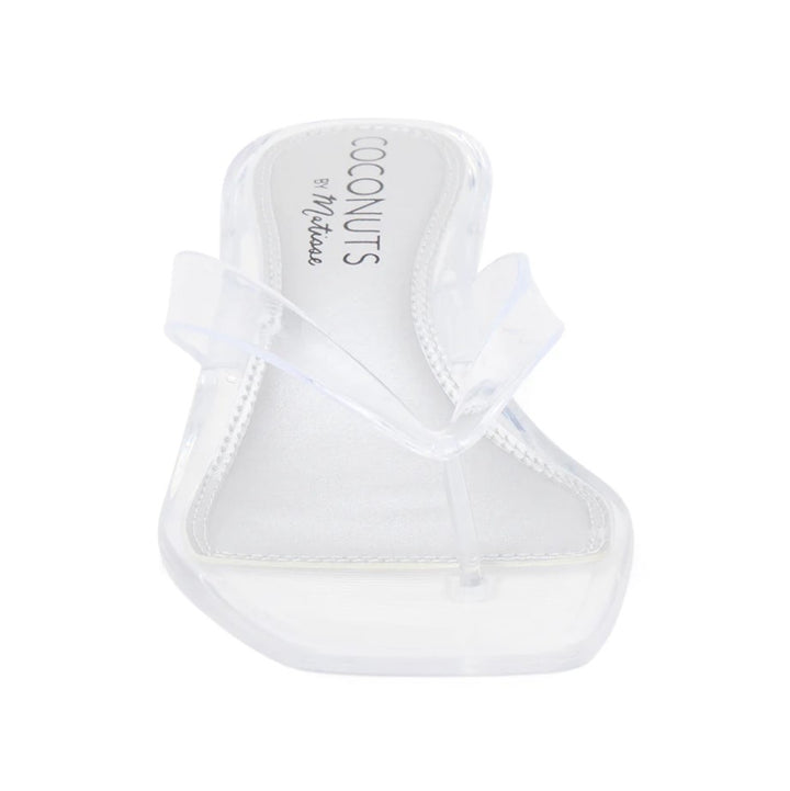 Margo Kitten Heel Flip Flop - Clear