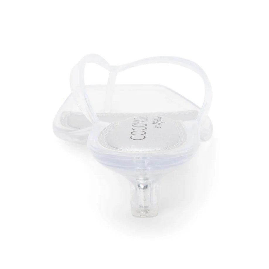 Margo Kitten Heel Flip Flop - Clear