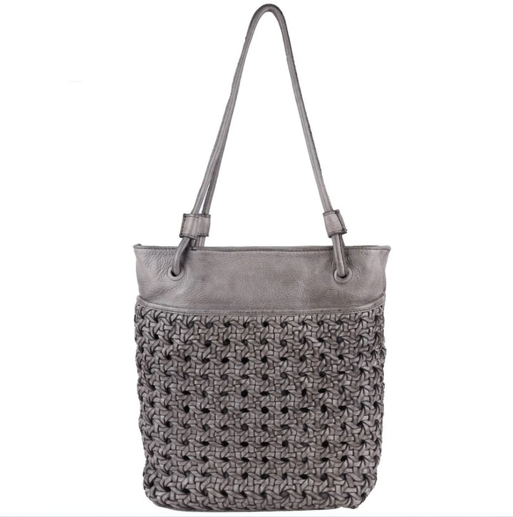 Clover Tote/Shoulder Bag - Grey