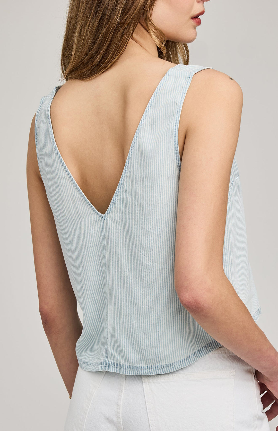 Colette Tank - Blue Stripe - Jaffi's