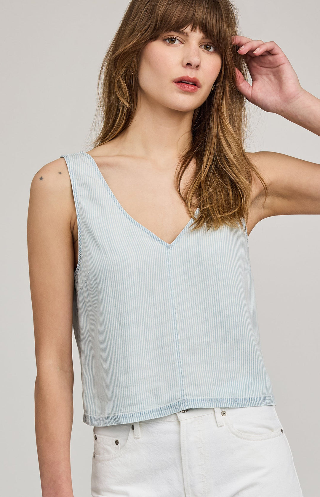 Colette Tank - Blue Stripe - Jaffi's