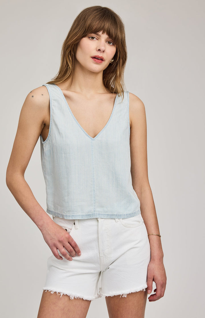 Colette Tank - Blue Stripe - Jaffi's