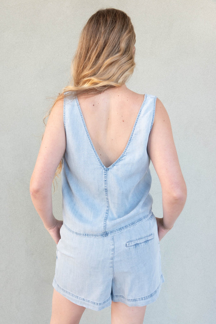 Colette Tank - Light Blue - Jaffi's