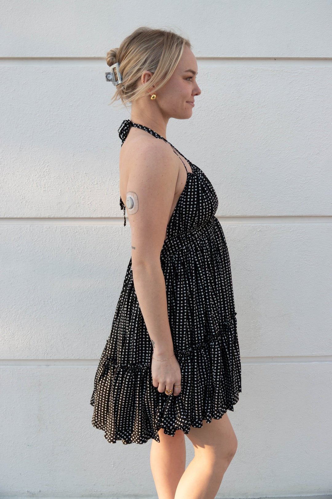 Cora Dress - Black/White - Jaffi's