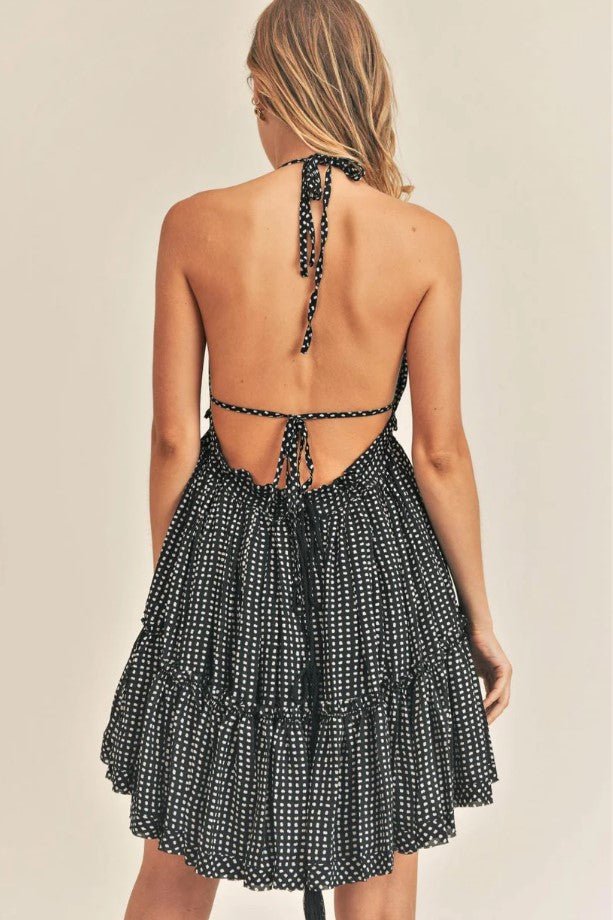 Cora Dress - Black/White - Jaffi's