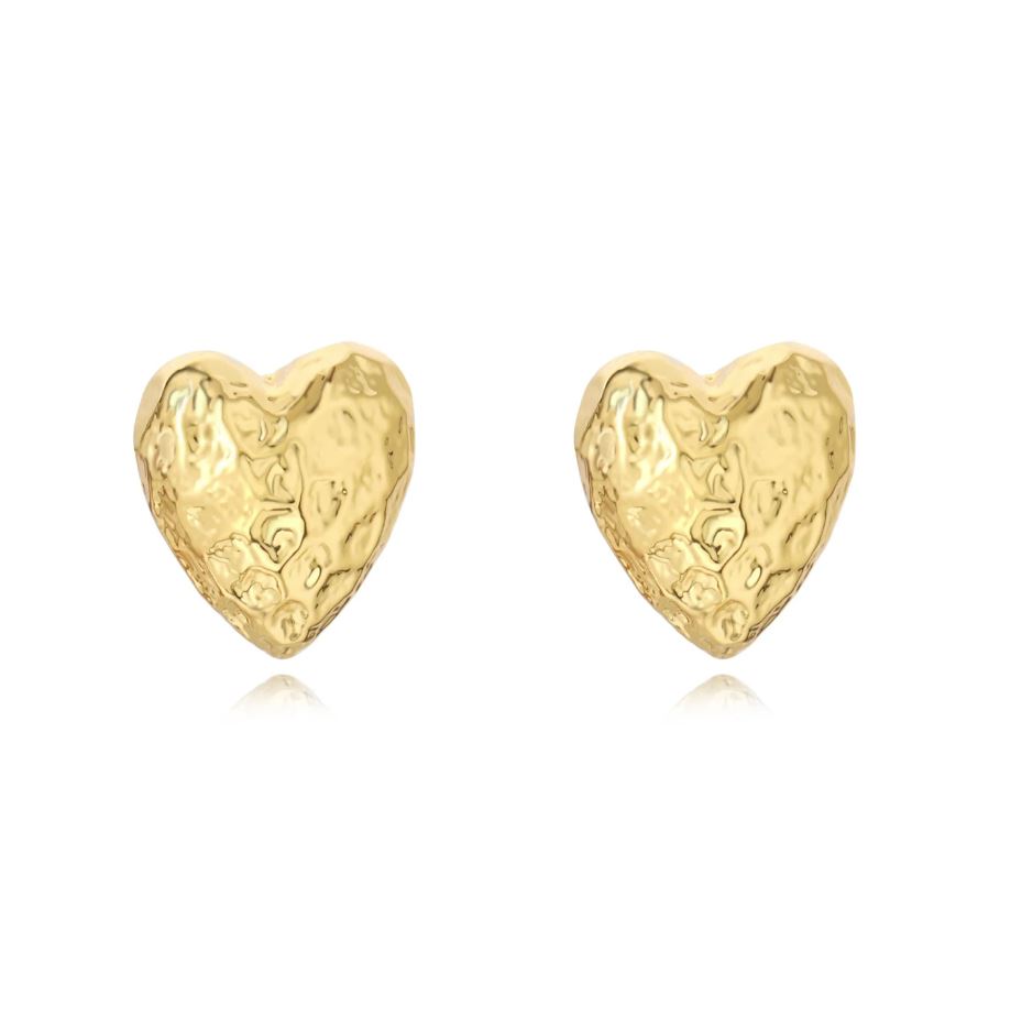 Corinne Heart Stud Earring