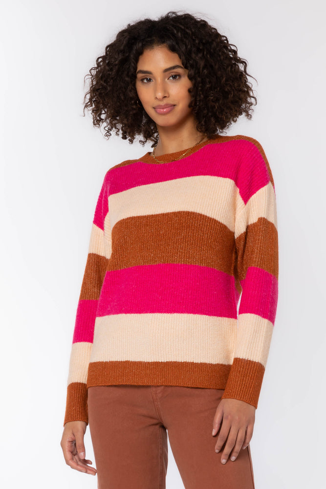 
                  
                    Cornell Stripe Sweater
                  
                