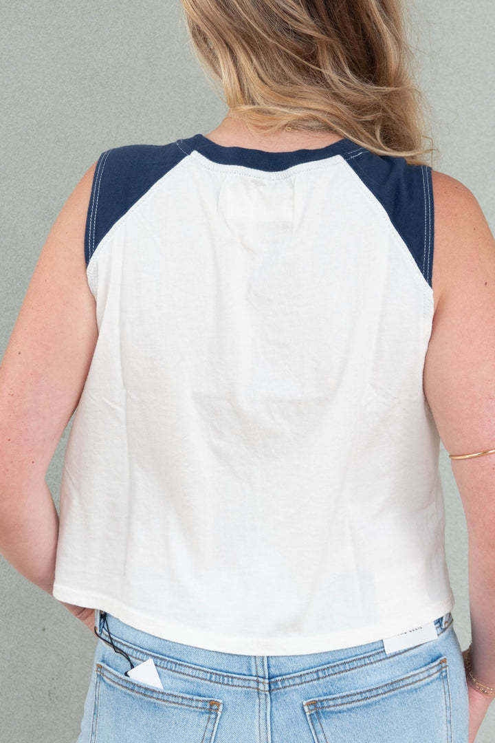 Cosmic Mirage Rally Tank - Vintage White - Jaffi&