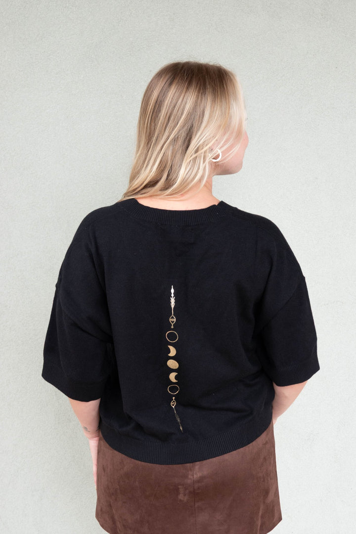Cosmic Veil Bailet Sweater - Black - Jaffi&