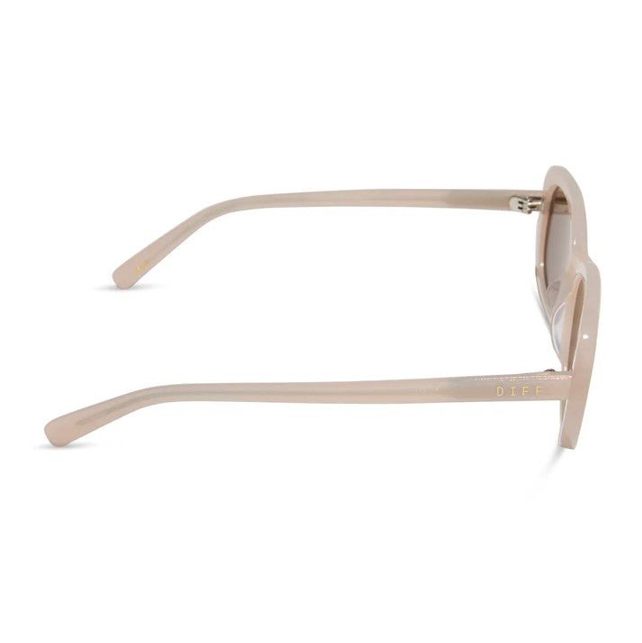 Cove Sunglasses - Milky Blush + Brown - Jaffi's