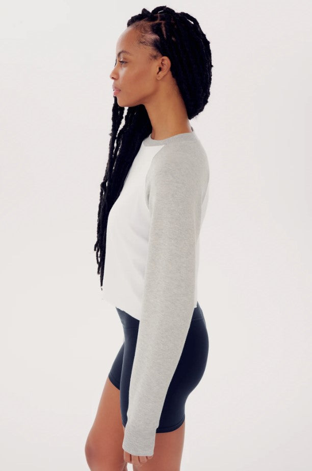 Cropped Warm Up Fleece Sweatshirt