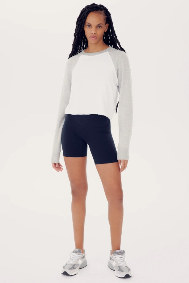 Cropped Warm Up Fleece Sweatshirt