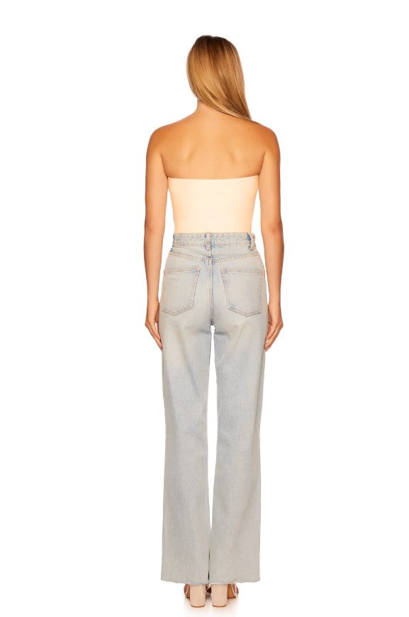 Faux Leather Crop Tube Top Susana Monaco
