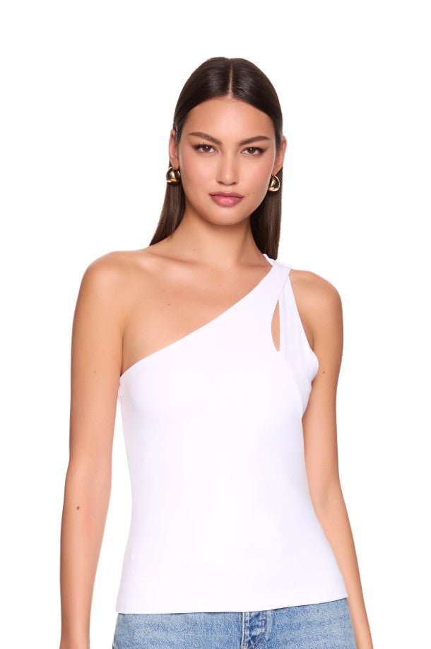 Cross Strap One Shoulder Top - Sugar - Jaffi's