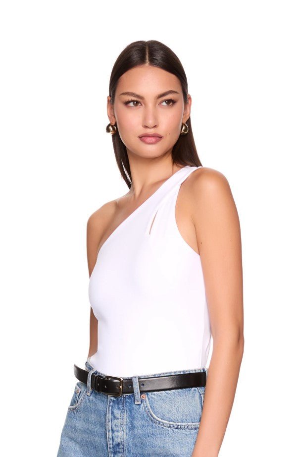 Cross Strap One Shoulder Top - Sugar - Jaffi's