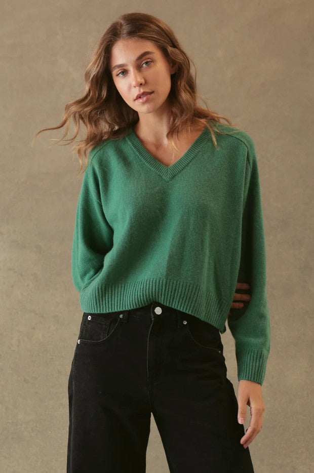 Crystal Cashmere Sweater - Jade