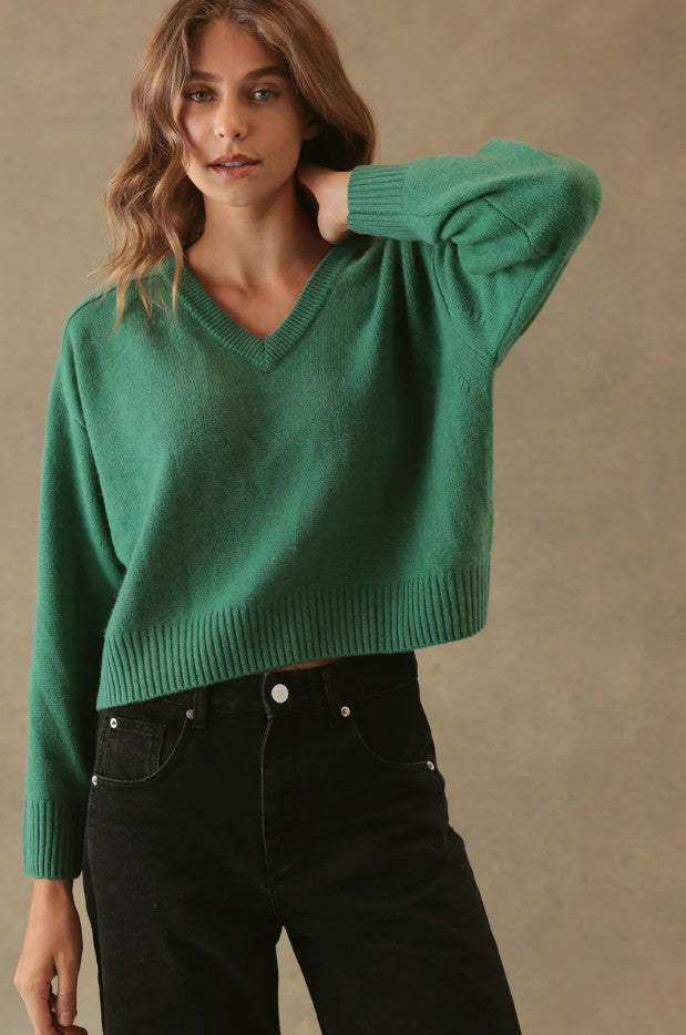 Crystal Cashmere Sweater - Jade