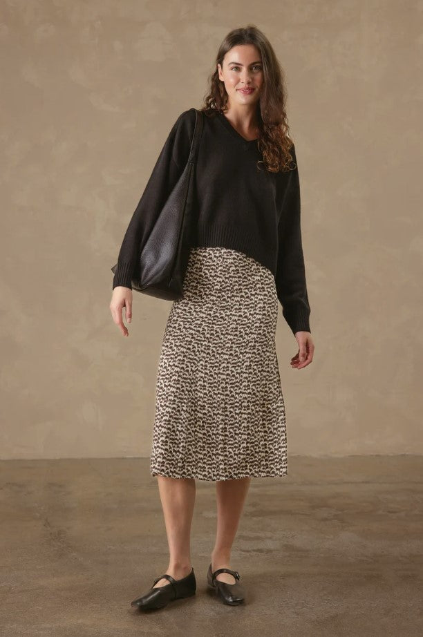Crystal V Neck Cashmere Sweater