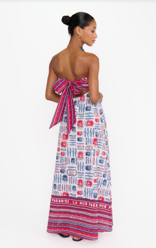 Day Out Maxi Dress - Sardine Border - Jaffi's
