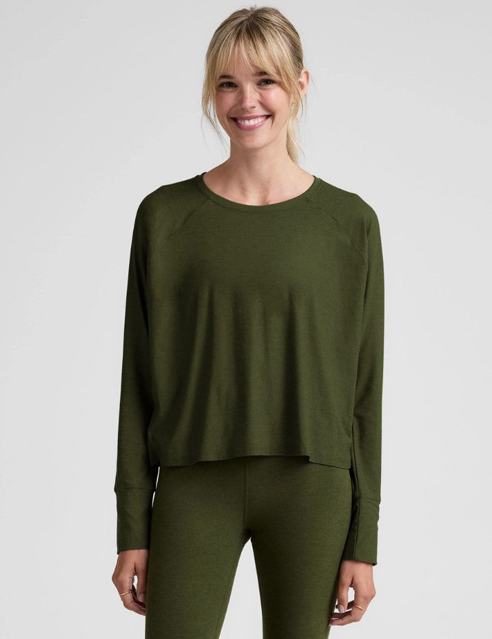 Featherweight Spacedye Daydreamer Pullover - Army Green Heather