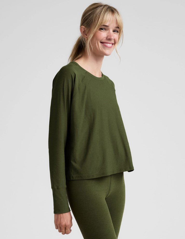 Featherweight Spacedye Daydreamer Pullover - Army Green Heather