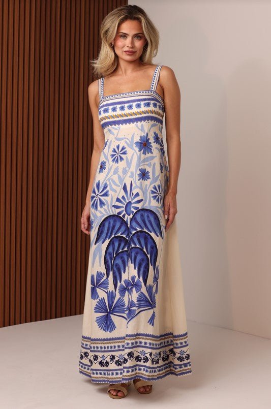 Delphine Maxi Dress - Blue Mirage II - Jaffi's