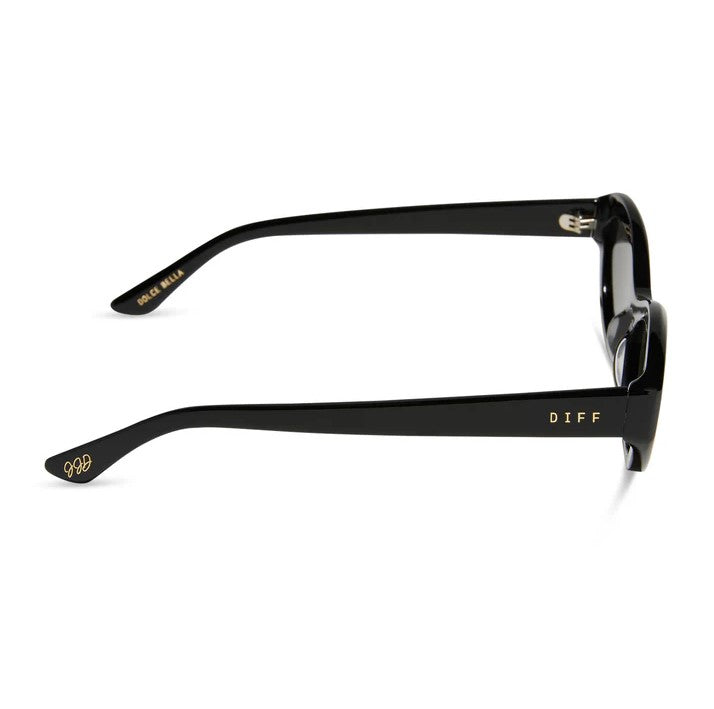 Dolce Belle Sunglasses - Black + Grey