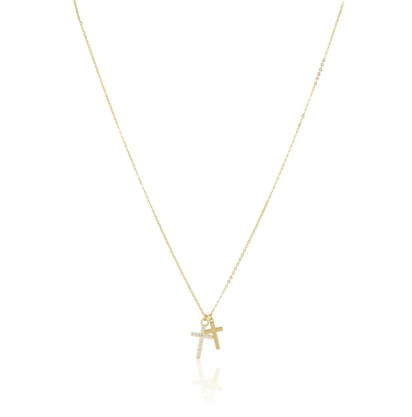 Double Cross Necklace - Jaffi&