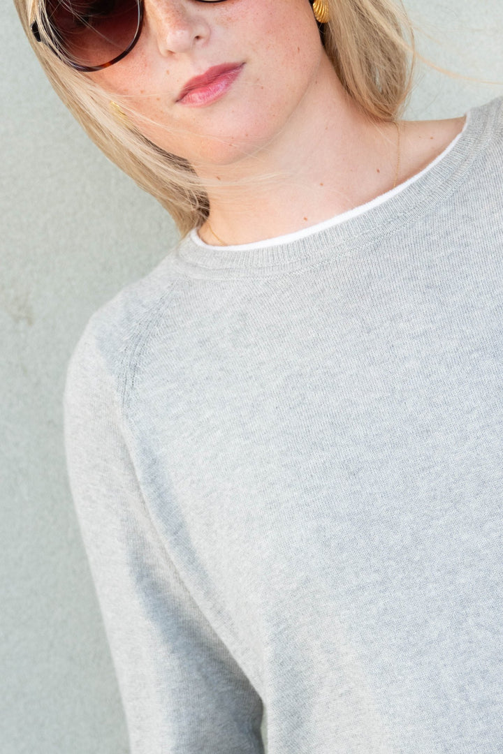 Double Take Knit Sweater - Charcoal - Jaffi&