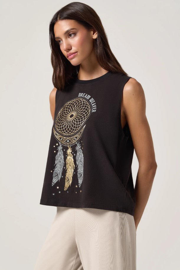 Dream Weaver Vibe Tank - Black - Jaffi&