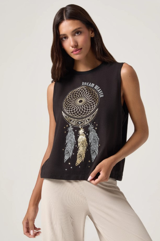Dream Weaver Vibe Tank - Black