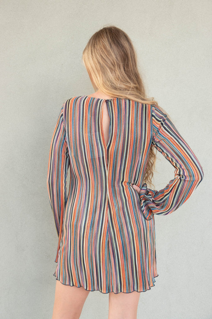 Drifter Mini Dress - Sundown Stripe - Jaffi&
