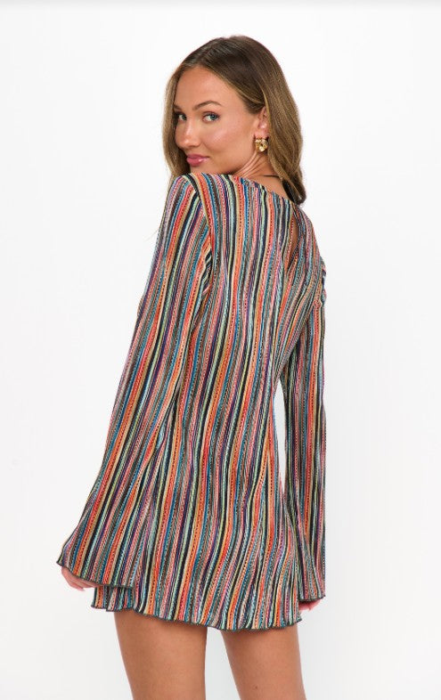 Drifter Mini Dress - Sundown Stripe