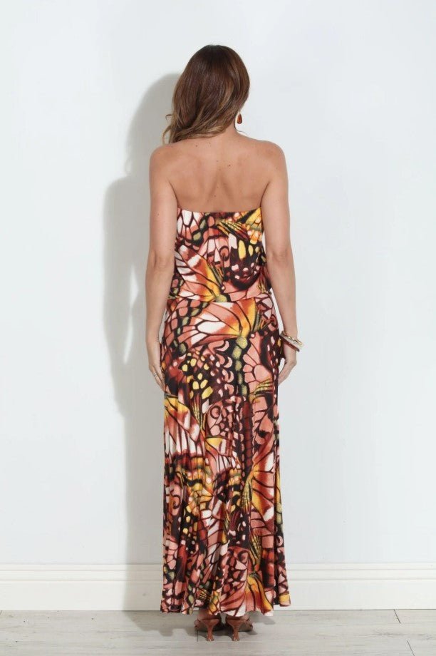 Drop Waist Maxi Dress - Mariposa - Jaffi&