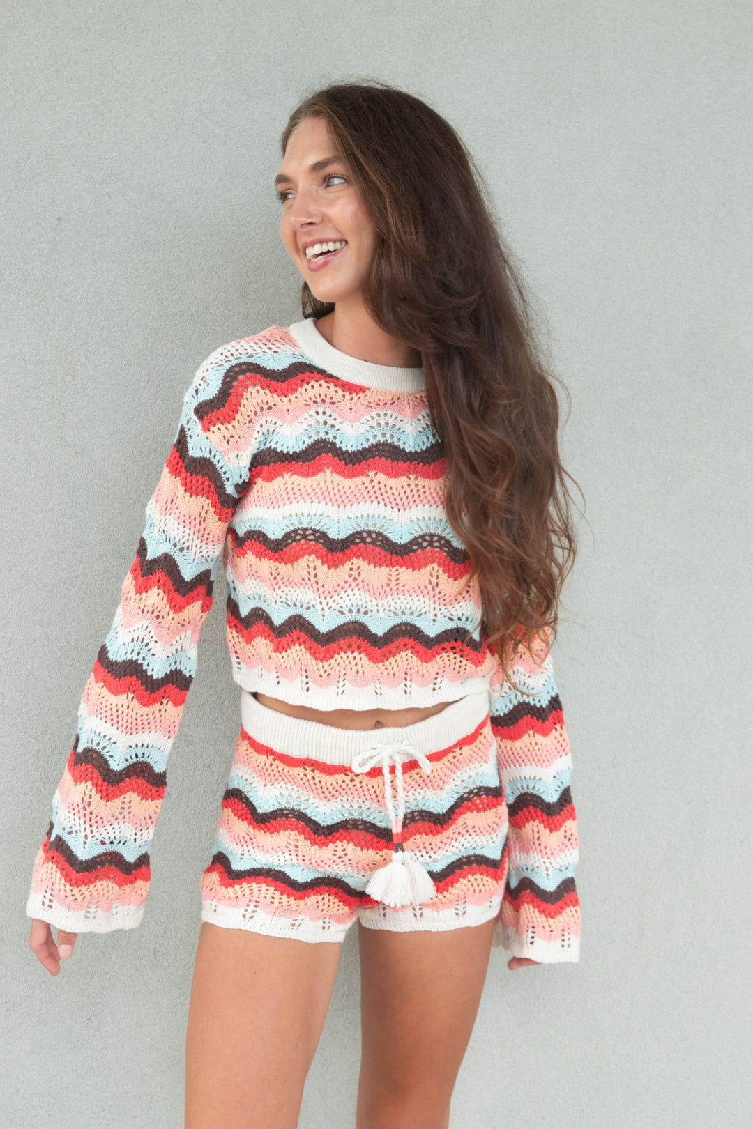 Dune Crochet Top - Sunset/Multi - Jaffi's