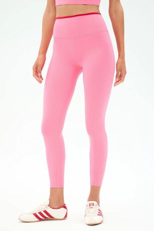 Easton High Waist Rigor 7/8 Legging - Strawberry/Pirate Red - Jaffi's