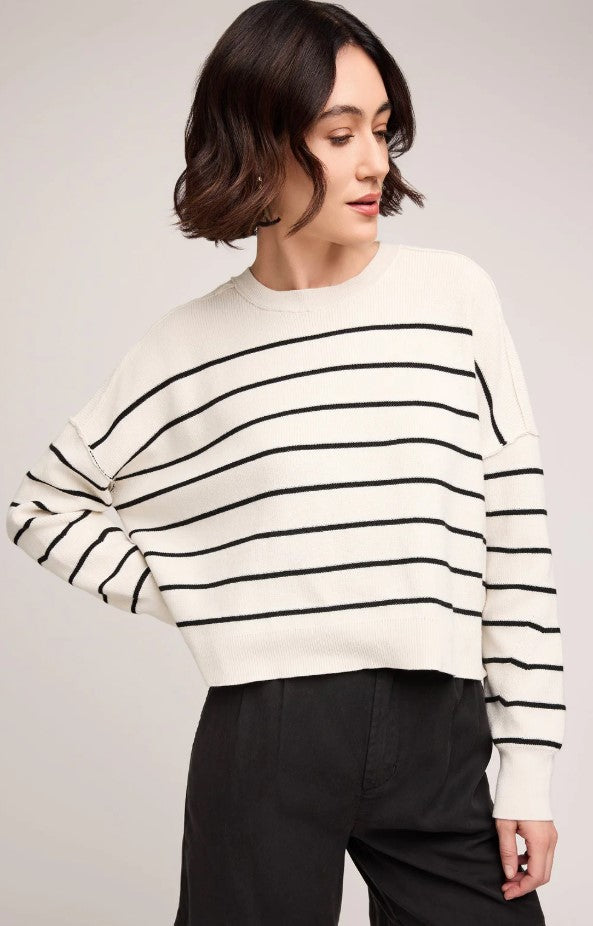 Echo Pullover - Black Stripe